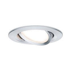 Oprawa wpuszczana LED 3-Step-Dim Nova Coin obracająca się wokół 84mm 50° Coin 6W 460lm 230V 2700K aluminium obrócone Lampa do zabudowy Paulmann Nova 93486 6 W 470 lm