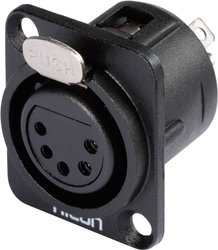 Złącze montażowe XLR, 3-Pin Hicon HI-X5DF-G