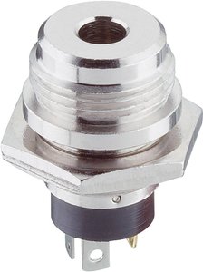 Gniazdo montażowe minijack Lumberg 1502 04, 3.5 mm, 3-pin, stereo