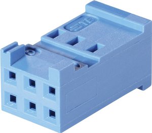 Obudowa złącza pin żeńskiego na kabel TE Connectivity AMPMODU 281839-3, wire-to-board, piny: 6, 5 A, 1 szt.
