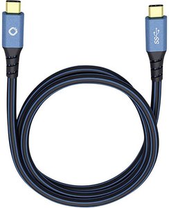 Kabel USB Oehlbach USB Plus CC, USB 3.2 Gen1 (USB 3.0), Złącze męskie USB-C®, Złącze męskie USB-C®, 0.50 m