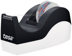 Dyspenser stołowy tesa Easy Cut® ORCA — antypoślizgowy, łatwy w obsłudze, czyste cięcie — z 8 rolkami tesafilm krystalicznie przezroczysty 33 m: 19 mm Dozownik taśmy tesa  53915-00000-00 Easy Cut Orca + tesafilm kristall-klar (D x S) 33 m x 19 mm 33 m 1 z