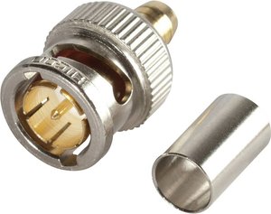 Złącze BNC Hicon  BNC1.2/5.0HD złącze męskie proste 75 Ω 1 szt.