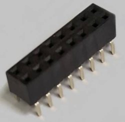 Listwa gniazdowa dwurzędowa z Dual Entry 2x8-biegunowy, prosta, pozłacana, raster 2,54 mm, wysokość 5,0mm, nierozdzielny BKL Electronic 10122225 Listwa złączy żeńskich (standardowa) 1 szt.