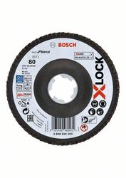 Tarcza szlifierska listkowa X571 Best for metal, kątowa, 125 mm, K 80, Fiber Tarcza lamelkowa Bosch Accessories 2608619203 1 szt.