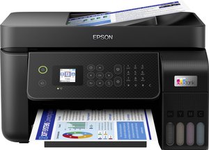 Epson EcoTank ET-4800 Drukarka wielofunkcyjna A4 drukowanie, skanowanie, kopiowanie, fax ADF, Duplex, LAN, USB, WLAN, system zbiorników z tuszem,czarny