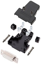 Zestaw listew żeńskich D-Sub encitech TRI-P-15-DMS-W-K 6355-8037-12, rzędy: 2, styki: 15, 180 °, 1 szt.