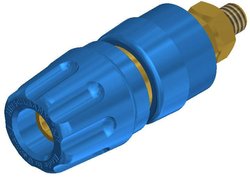 Zacisk biegunowy niebieski 35 A SKS Hirschmann PKI 10 A Au 1 szt.
