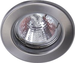 Lampa do zabudowy, okrągła, ze stali nierdzewnej Lampa do zabudowy Heitronic DL5701 23550 35 W