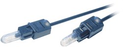 SpeaKa Professional Toslink/optyczne audio cyfrowe kabel [1x złącze męskie optyczne/TOSLINK (ODT) - 1x złącze męskie optyczne/TOSLINK (ODT)] 1.00 m czarny