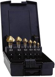 Pogłębiacze stożkowe HSS Exact, 90 st., TiN, 6,3 - 25 mm, 5 szt.