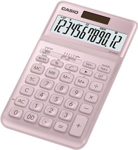 Casio JW-200SC  Kalkulator stołowy różowy Wyświetlacz: 12 energią słoneczną, bateryjne (S x W x G) 109 x 11 x 184 mm