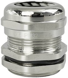 TRU COMPONENTS  Dławnica kablowa  M32  mosiądz (niklowany) Dławnica kablowa TRU COMPONENTS TC-10302848, 1 szt.