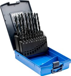 Zestaw wierteł krętych DIN 338 HSSG N otwór ø 1-10 mm do stali 19-cz. Zestaw wierteł krętych do metalu PFERD 25203701 1 szt.