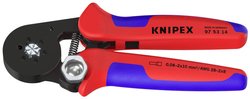 Samoregulujące narzędzie do zaciskania tulejek z wejściem bocznym Zaciskarka Knipex 97 53 14, 0.08 do 16 mm²