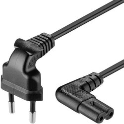 Kabel zasilający 1m, czarny (Goobay 97346)