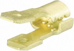 Nasuwka konektorowa z rozgałęzieniem, mosiądz, 2.8x0.5 mm