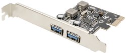 DIGITUS USB 3.0, 2 porty, dodatkowa karta PCI Express  Karta PCI-Express Digitus DS-30220-5 DS-30220-5