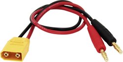 Kabel do ładowania Reely RE-6799044 [2x złącze męskie bananowe 4 mm - 1x złącze męskie XT90] 30.00 cm