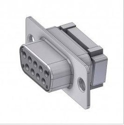 Złącze żeńskie D-Sub Deltron Connectors DTS09SFC/2, rzędy: 2, styki: 9, 180 °, 1 szt.