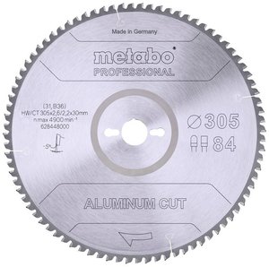 Tarcza tnąca Metabo ALUMINIUM CUT PROFESSIONAL 305 x 30 x 2.2 mm 1 szt.