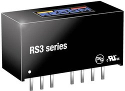 Przetwornica DC/DC, do PCB RECOM RS3-2409SZ/H3 RS3-2409SZ/H3, SIP-8, 3 W, 9, 333 mA, 1 szt.