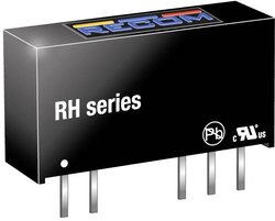 Przetwornica DC/DC, do PCB RECOM RH-1212D RH-1212D, SIP-7, 1 W, 12, 1 szt.