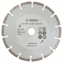 Diamentowa tarcza tnąca 180 mm do materiałów budowlanych Tarcza diamentowa, segmentowa TS Bosch, 180 mm