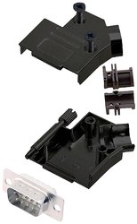 Zestaw listew męskich D-Sub encitech D45ZK09-BK-DMP-W-K 6355-8103-21, rzędy: 2, styki: 9, 45 °, 1 szt.