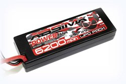 Zestaw Hardcase Absima Power zbiornika LiPo 7.4 V-60 C 6200 (XT90-Plug) Pakiet akumulatorów (LiPo) 7.4 V 6200 mAh 60 C Absima Hardcase XT90