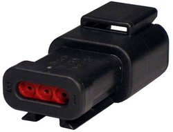 Obudowa złącza pin męskiego na kabel TE Connectivity DTM04-3P-E005, piny: 3, 1 szt.