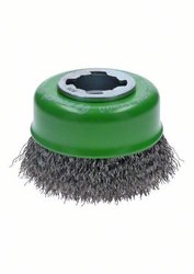 Bosch Accessories Szczotka garnkowa X-LOCK Clean for Inox, 75 mm, 0,3 mm, drut falisty ze stali nierdzewnej 2608620728 1 szt.