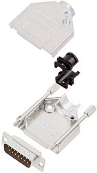 Zestaw listew męskich D-Sub TRU COMPONENTS TCDTZK15DBPK 7708496, rzędy: 2, styki: 15, 180 °, 1 szt.