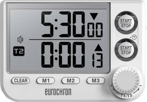 Timer Eurochron EDT 8002 cyfrowy biały