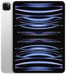 Apple iPad Pro 11 (4. Generation) WiFi + Cellular 128 GB srebrny iPad 27.9 cm (11 cal)  Apple M2 iPadOS 16 2388 x 1668 Pixel