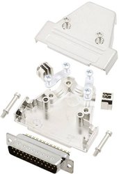 Zestaw listew męskich D-Sub TRU COMPONENTS TCTRIM25DBPK 7708540, rzędy: 2, styki: 25, 180 °, 1 szt.