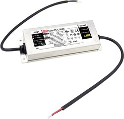 Mean Well ELG-75-C1400B-3Y Sterownik LED  Stałonaprądowy 75.6 W 1400 mA 107 - 214 V/DC Funkcja ściemniania 3 w 1, Ściemniacz, Montaż w strefach zagrożonych wybuchem, Możlowość stosowania w meblach, Outdoor, Układ PFC, Zabezpieczenie przed przeciążeniem, Z