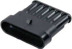 Obudowa złącza pin męskiego na kabel TE Connectivity 282108-1, Ilość pinów 6, Wymiary siatki: 6 mm, 1 szt.