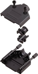 Obudowa złącza D-SUB Ilość styków: 9 tworzywo sztuczne 180 ° czarny MH Connectors MHDTPPK-09-BK-K 1 szt.