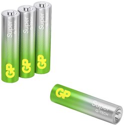 Bateria AAA/R03 GP Batteries Super  1.5 V 4 szt.