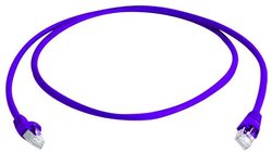 Kabel LAN Telegärtner L00001A0194, 2 m, RJ45, CAT 6a, S/FTP, 2.00 m, liliowy