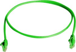 Kabel LAN Telegärtner L00000A0288, 1 szt., RJ45, CAT 6, U/UTP, 0.50 m, zielony