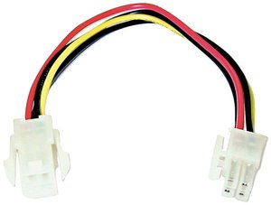 Przedłużacz LINDY 33130 [1x złącze męskie zasilające ATX 4-pin - 1x złącze żeńskie zasilające ATX 4-pin] 0.30 m