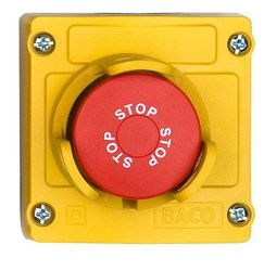 Przycisk zatrzymania awaryjnego BACO LBX130093, 240 V/AC, 3 NC, 1 szt.