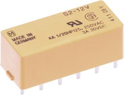 Przekaźnik mocy PCB S 4 A, Panasonic S224 24 V 2 NO/2 NC Max. (DC) 3 A/(AC)