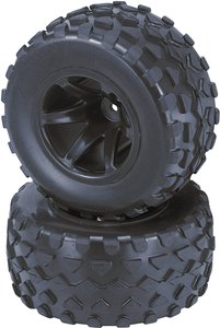 Koło kompletne Reely RE-6549741 1:10 Truggy czarny 2 szt.