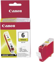 Tusz Canon BCI-6Y, oryginalny, żółty