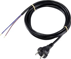 Kabel zasilający Sygonix SY-5043456  czarny 3.00 m