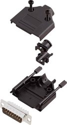 Zestaw listew męskich D-Sub encitech DTPK-P-15-DMP-K 6355-0033-02, rzędy: 2, styki: 15, 180 °, 1 zest.