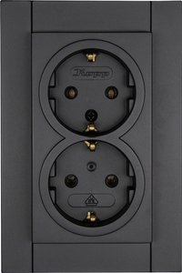 Gniazdo elektryczne Płytka przycisku Kopp ATHENIS 929515083, antracytowy